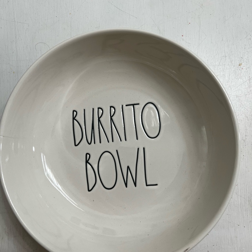 Rae Dunn White Burrito Bowl